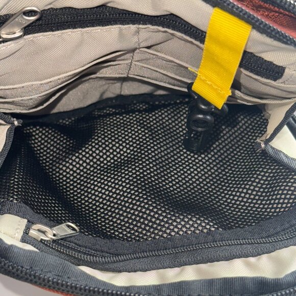 REI Adjustable Crossbody Bag Rust Red 8"x6.5" Lightweight Durable Nylon - Picture 7 of 12